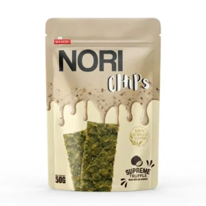 Beige premium packaging Nanuri Nori Chips Supreme Truffle flavor.
